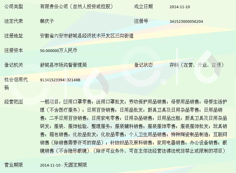 舒城县峰伟电子商务有限责任公司